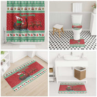 Wales Viking Santa Christmas Bathroom Set Funny Reindeer Norse Xmas - Wonder Print Shop