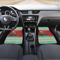 Wales Viking Santa Christmas Car Mats Funny Reindeer Norse Xmas - Wonder Print Shop
