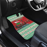 Wales Viking Santa Christmas Car Mats Funny Reindeer Norse Xmas - Wonder Print Shop