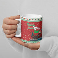 Wales Viking Santa Christmas Ceramic Mug Funny Reindeer Norse Xmas - Wonder Print Shop