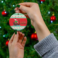 Wales Viking Santa Christmas Ceramic Ornament Funny Reindeer Norse Xmas - Wonder Print Shop