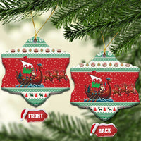 Wales Viking Santa Christmas Ceramic Ornament Funny Reindeer Norse Xmas - Wonder Print Shop