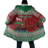 Wales Viking Santa Christmas Cloak Funny Reindeer Norse Xmas - Wonder Print Shop