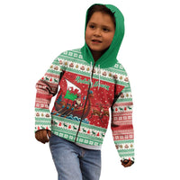 Wales Viking Santa Christmas Kid Hoodie Funny Reindeer Norse Xmas - Wonder Print Shop