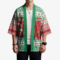 Wales Viking Santa Christmas Kimono Funny Reindeer Norse Xmas - Wonder Print Shop