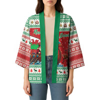 Wales Viking Santa Christmas Kimono Funny Reindeer Norse Xmas - Wonder Print Shop