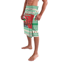 Wales Viking Santa Christmas Lavalava Funny Reindeer Norse Xmas - Wonder Print Shop