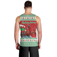 Wales Viking Santa Christmas Men Tank Top Funny Reindeer Norse Xmas - Wonder Print Shop