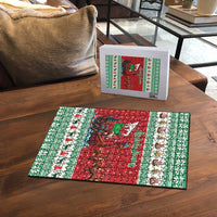 Wales Viking Santa Christmas Puzzle Funny Reindeer Norse Xmas - Wonder Print Shop