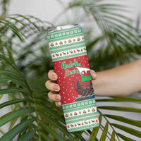 Wales Viking Santa Christmas Skinny Tumbler Funny Reindeer Norse Xmas - Wonder Print Shop