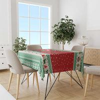 Wales Viking Santa Christmas Tablecloth Funny Reindeer Norse Xmas - Wonder Print Shop