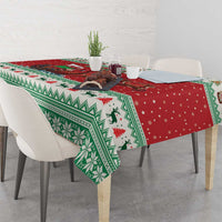 Wales Viking Santa Christmas Tablecloth Funny Reindeer Norse Xmas - Wonder Print Shop
