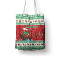 Wales Viking Santa Christmas Tote Bag Funny Reindeer Norse Xmas - Wonder Print Shop