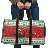 Wales Viking Santa Christmas Travel Bag Funny Reindeer Norse Xmas - Wonder Print Shop