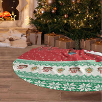 Wales Viking Santa Christmas Tree Skirt Funny Reindeer Norse Xmas - Wonder Print Shop