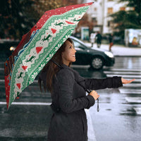 Wales Viking Santa Christmas Umbrella Funny Reindeer Norse Xmas - Wonder Print Shop