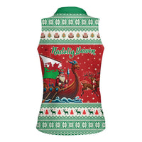 Wales Viking Santa Christmas Women Sleeveless Polo Shirt Funny Reindeer Norse Xmas - Wonder Print Shop