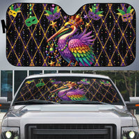 Pelican Mardi Gras Carnival Auto Sun Shade Fat Tuesday - Wonder Print Shop