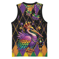 Pelican Mardi Gras Carnival Basketball Jersey Fat Tuesday - Wonder Print Shop