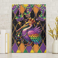 Pelican Mardi Gras Carnival Canvas Wall Art Fat Tuesday - Wonder Print Shop