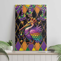 Pelican Mardi Gras Carnival Canvas Wall Art Fat Tuesday - Wonder Print Shop