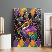 Pelican Mardi Gras Carnival Canvas Wall Art Fat Tuesday - Wonder Print Shop