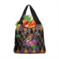 Pelican Mardi Gras Carnival Grocery Bag Fat Tuesday - Wonder Print Shop