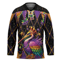 Pelican Mardi Gras Carnival Hockey Jersey Fat Tuesday - Wonder Print Shop