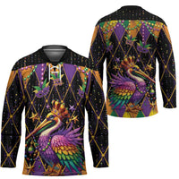 Pelican Mardi Gras Carnival Hockey Jersey Fat Tuesday - Wonder Print Shop