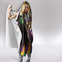 Pelican Mardi Gras Carnival Hooded Blanket Fat Tuesday - Wonder Print Shop