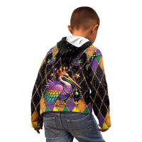 Pelican Mardi Gras Carnival Kid Hoodie Fat Tuesday - Wonder Print Shop