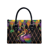Pelican Mardi Gras Carnival Leather Bag Fat Tuesday - Wonder Print Shop