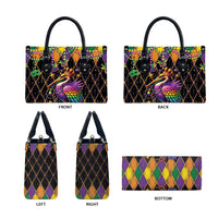 Pelican Mardi Gras Carnival Leather Bag Fat Tuesday - Wonder Print Shop
