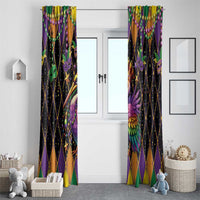 Pelican Mardi Gras Carnival Window Curtain Fat Tuesday - Wonder Print Shop