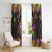 Pelican Mardi Gras Carnival Window Curtain Fat Tuesday - Wonder Print Shop
