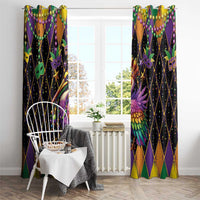 Pelican Mardi Gras Carnival Window Curtain Fat Tuesday - Wonder Print Shop