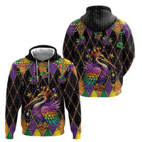 Pelican Mardi Gras Carnival Zip Hoodie Fat Tuesday - Wonder Print Shop