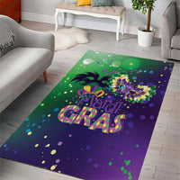 Mardi Gras Masquerade Mask Area Rug NOLA Vibe - Wonder Print Shop