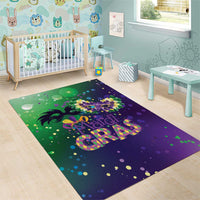 Mardi Gras Masquerade Mask Area Rug NOLA Vibe - Wonder Print Shop