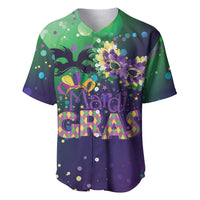 Mardi Gras Masquerade Mask Baseball Jersey NOLA Vibe - Wonder Print Shop