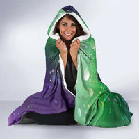 Mardi Gras Masquerade Mask Hooded Blanket NOLA Vibe - Wonder Print Shop