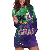 Mardi Gras Masquerade Mask Hoodie Dress NOLA Vibe - Wonder Print Shop