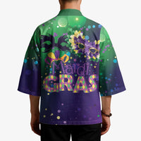 Mardi Gras Masquerade Mask Kimono NOLA Vibe - Wonder Print Shop