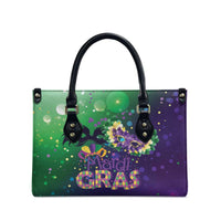 Mardi Gras Masquerade Mask Leather Bag NOLA Vibe - Wonder Print Shop