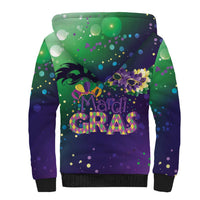Mardi Gras Masquerade Mask Sherpa Hoodie NOLA Vibe - Wonder Print Shop