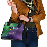Mardi Gras Masquerade Mask Shoulder Handbag NOLA Vibe - Wonder Print Shop