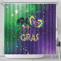 Mardi Gras Masquerade Mask Shower Curtain NOLA Vibe - Wonder Print Shop