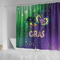 Mardi Gras Masquerade Mask Shower Curtain NOLA Vibe - Wonder Print Shop