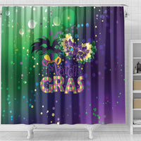 Mardi Gras Masquerade Mask Shower Curtain NOLA Vibe - Wonder Print Shop