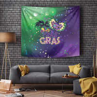 Mardi Gras Masquerade Mask Tapestry NOLA Vibe - Wonder Print Shop